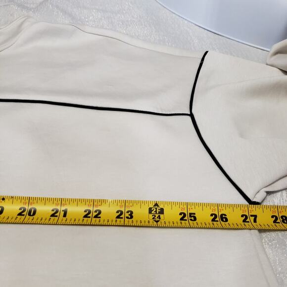 J Jill Double knit piped Quarter zip Size xl tall Athletic Athleisure Nautical - Picture 5 of 10